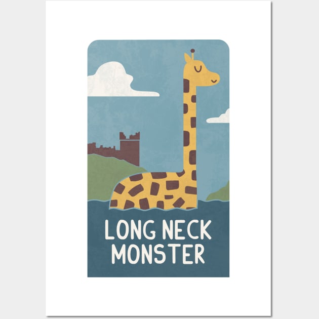 Long Neck Monster Wall Art by HandsOffMyDinosaur